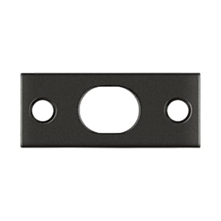 Dendesigns Brass Strike Plate for 12 in. Flush BoltOil-Rubbed Bronze DE590555